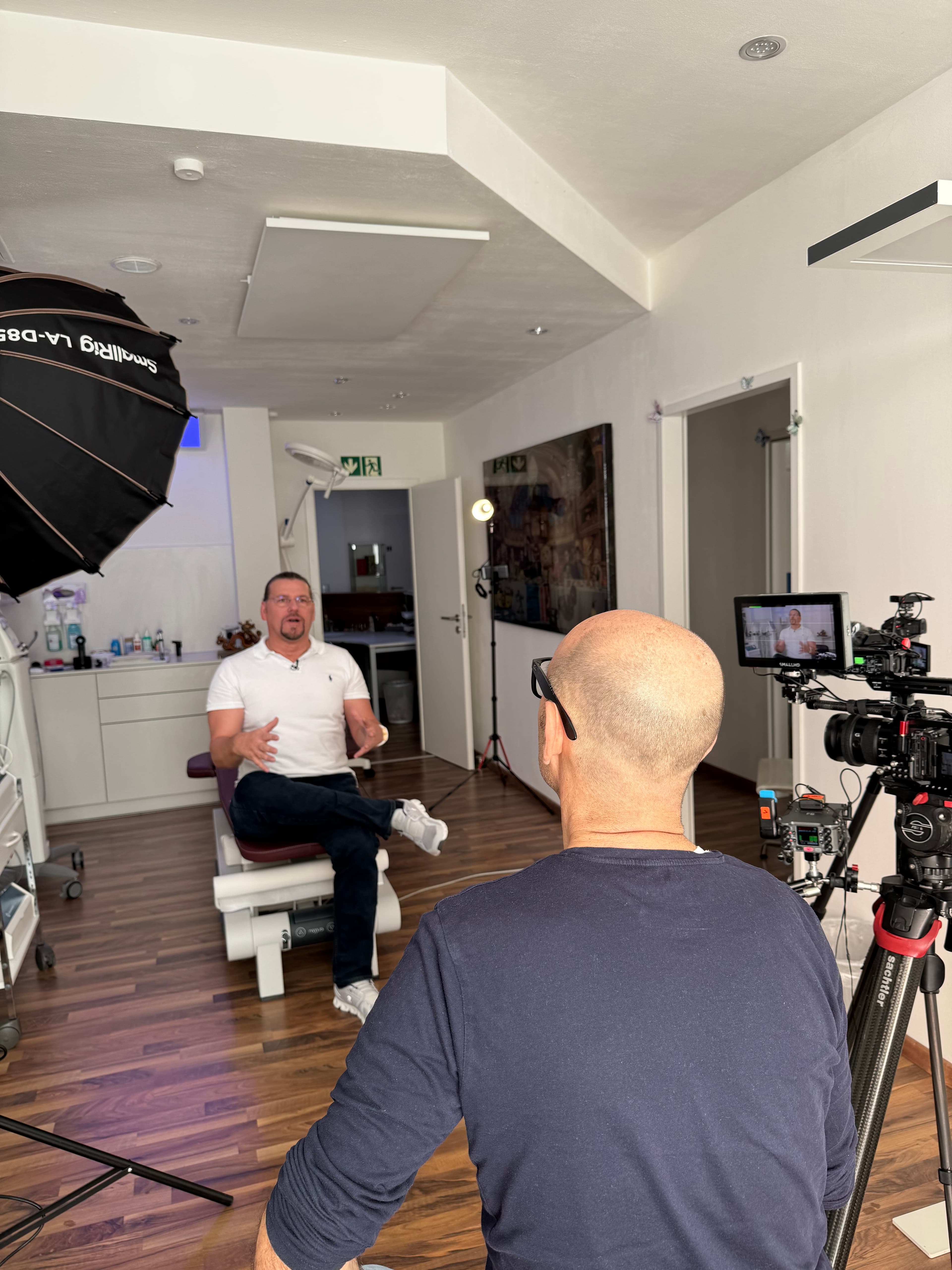 Behind the scenes shoot